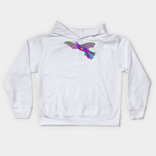 Vibrant Magical Hummingbird Kids Hoodie